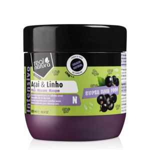 Real Natura Máscara Super Hair Food Açaí E Linho 500ml